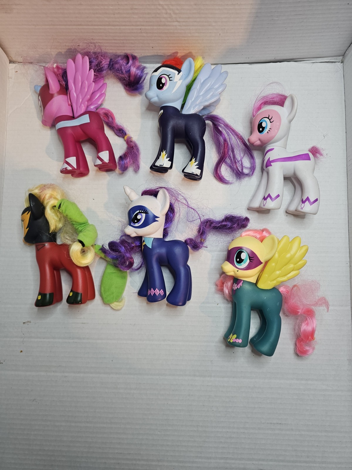 2010 MLP My Little Pony Power Ponies Super Heroes 5.5” LOT of 6