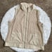 Weekends by Chico’s Vest Full Zip Lightweight Tan Gold Mesh Women Large Chicos 2