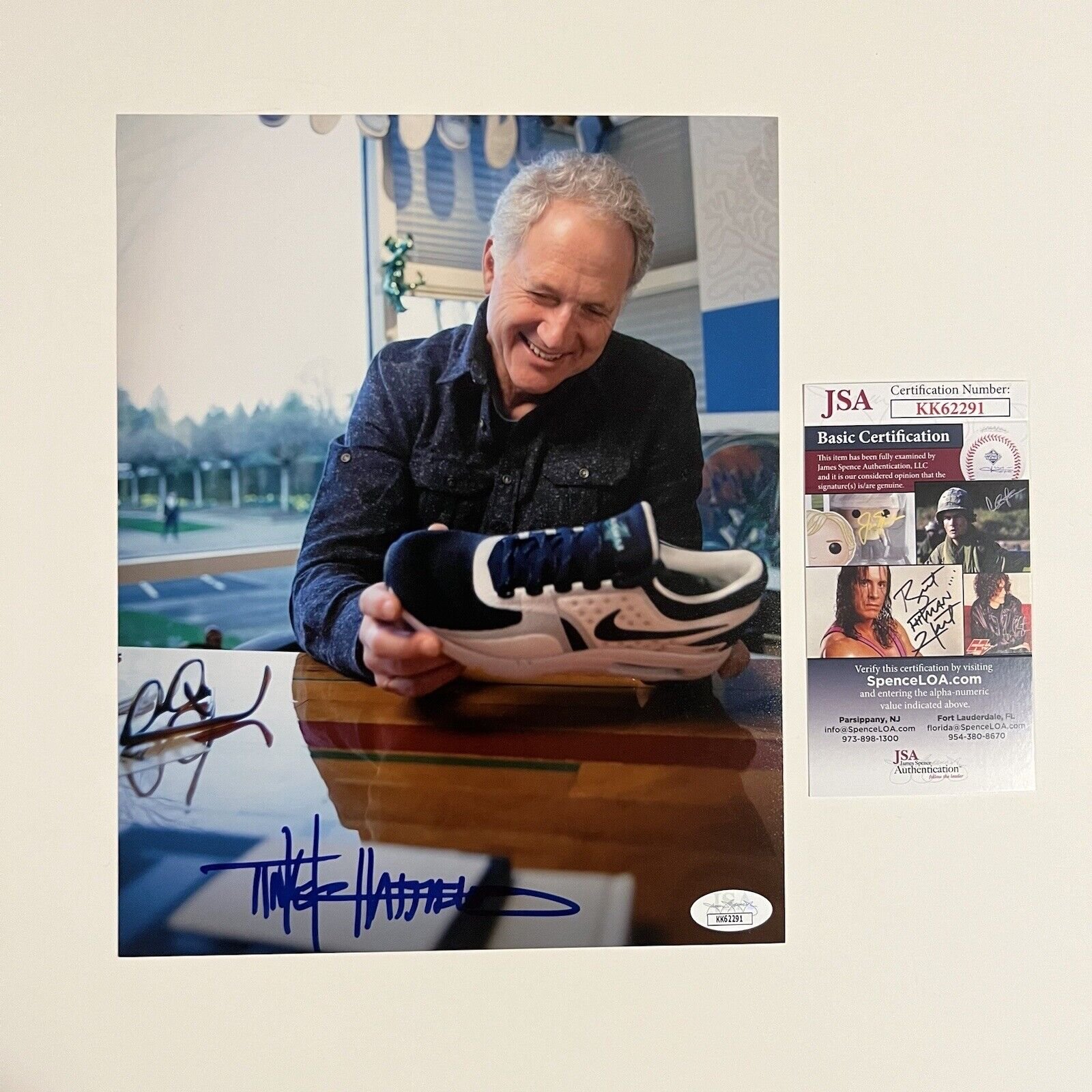 TINKER HATFIELD SIGNED 8x10 PHOTO NIKE SHOE DESIGNER JSA COA