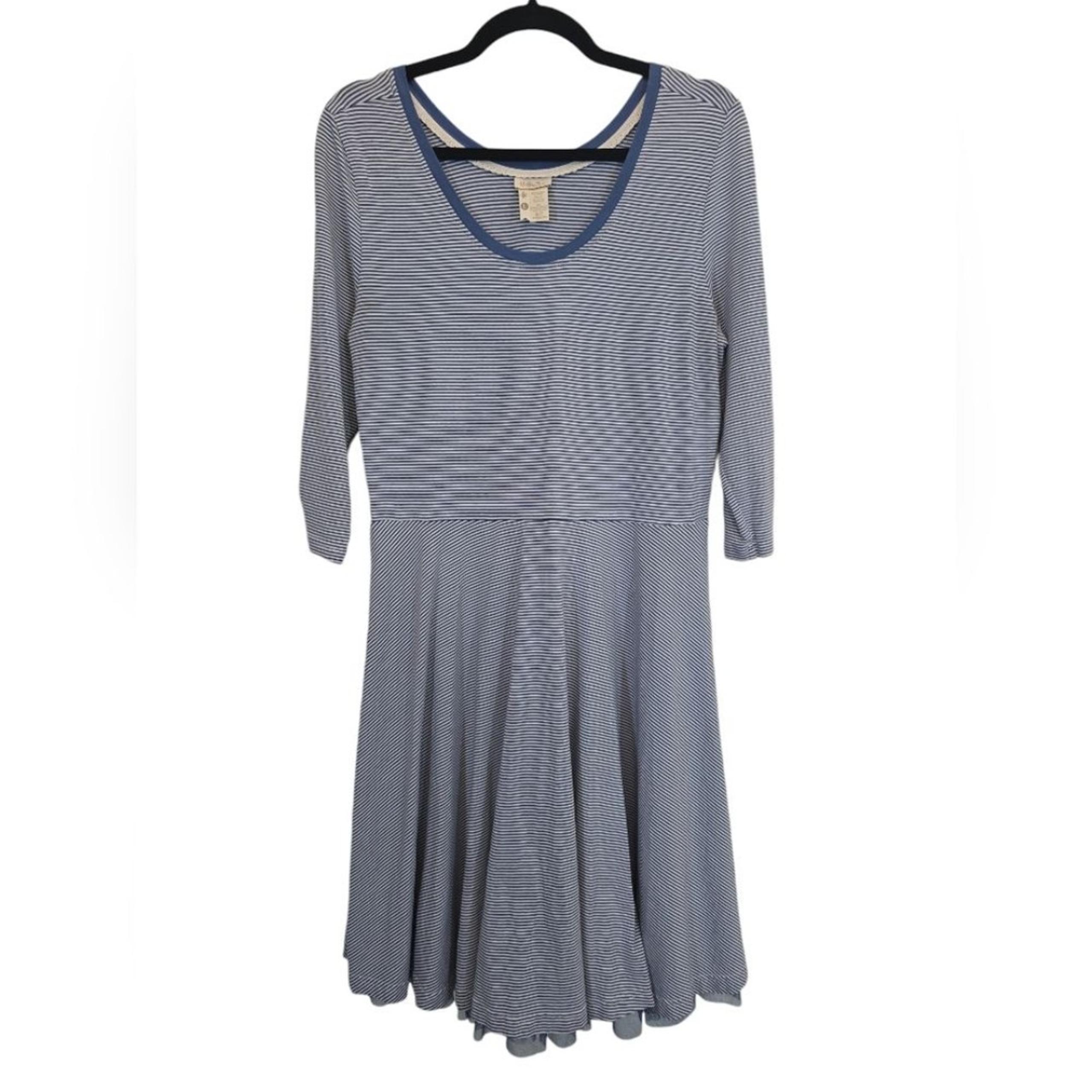 Matilda Jane Large Cotton Blend Stripe Between The Line Dress Tulle Skirt