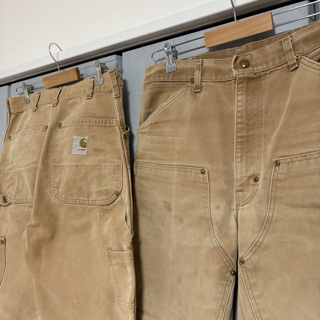 70s Carhartt Double Knee Painter Pants with Printed Logo and Crotch Rivets