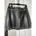 Alice + Olivia Women's Black Studded Leather Mini Skirt Size 12