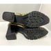 Seychelles Leather Lug Sole Ankle Boot Womens 8 Yellow Black Snake Print