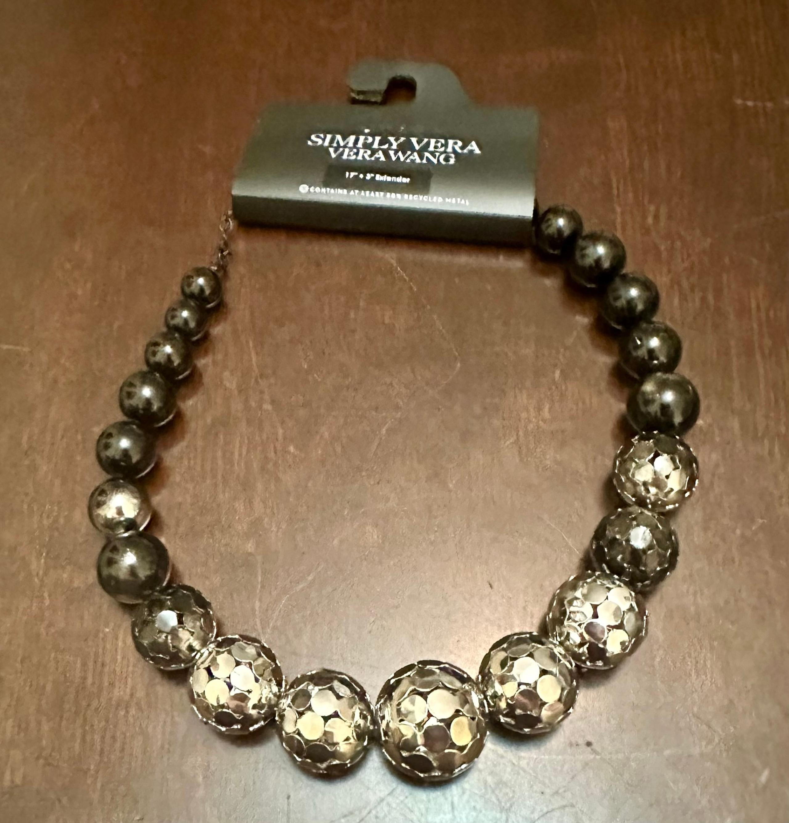 Simply Vera Vera Wang Gradient Disco Ball Statement Necklace NWT