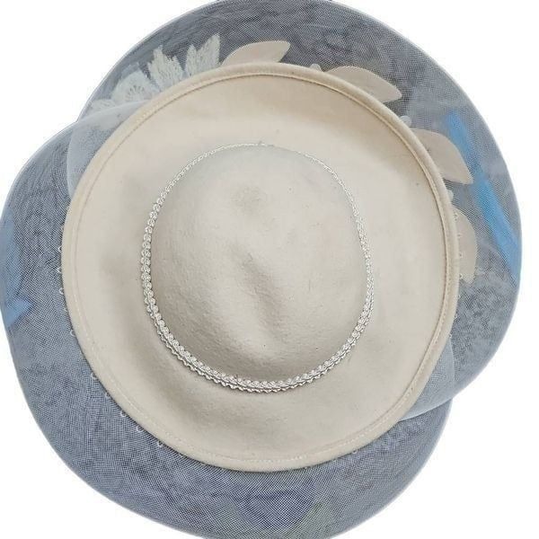 Deborah White Wool Hat Vintage