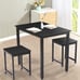 NEW Tables and Chairs for 2 Perfect for Breakfast Nook, Black