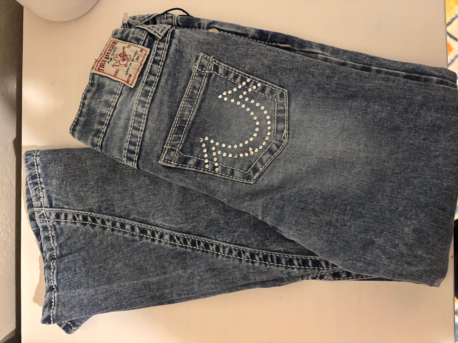 Girls size 7 true religion pants