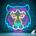 Tiger Head Neon Sign Dimmable Tiger Neon Signs for Wall Decor (14.1 * 12.9in)