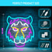 Tiger Head Neon Sign Dimmable Tiger Neon Signs for Wall Decor (14.1 * 12.9in)