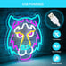 Tiger Head Neon Sign Dimmable Tiger Neon Signs for Wall Decor (14.1 * 12.9in)