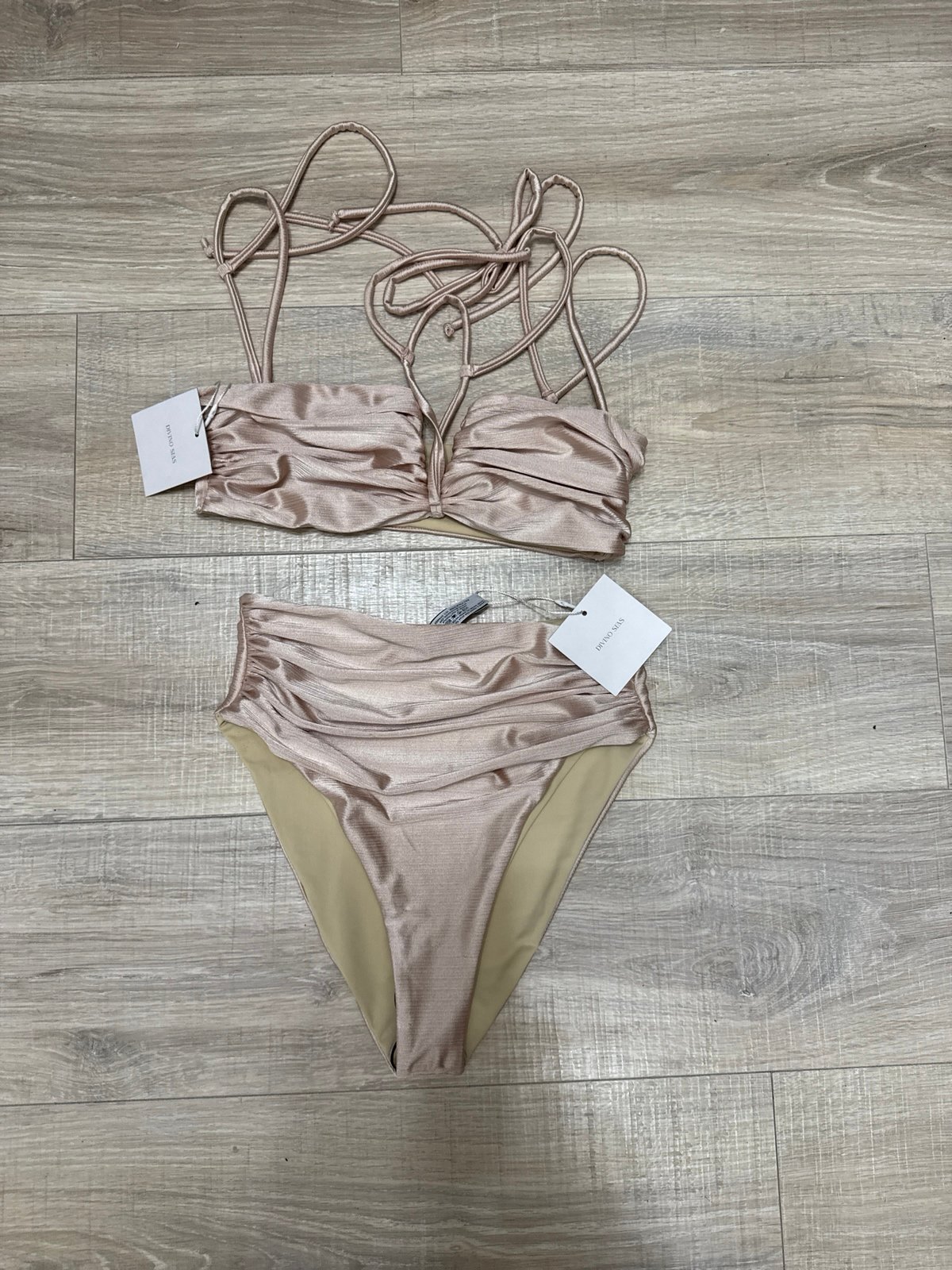 Divino Seas bikini NWT Champagne Small