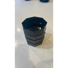 Arcoroc black hexagon bowls, 4 sold in set made in France. Fun dishes.
