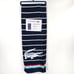 NWT LACOSTE CROC LOGO BEACH TOWEL Navy Striped 100% COTTON 36” x 72”