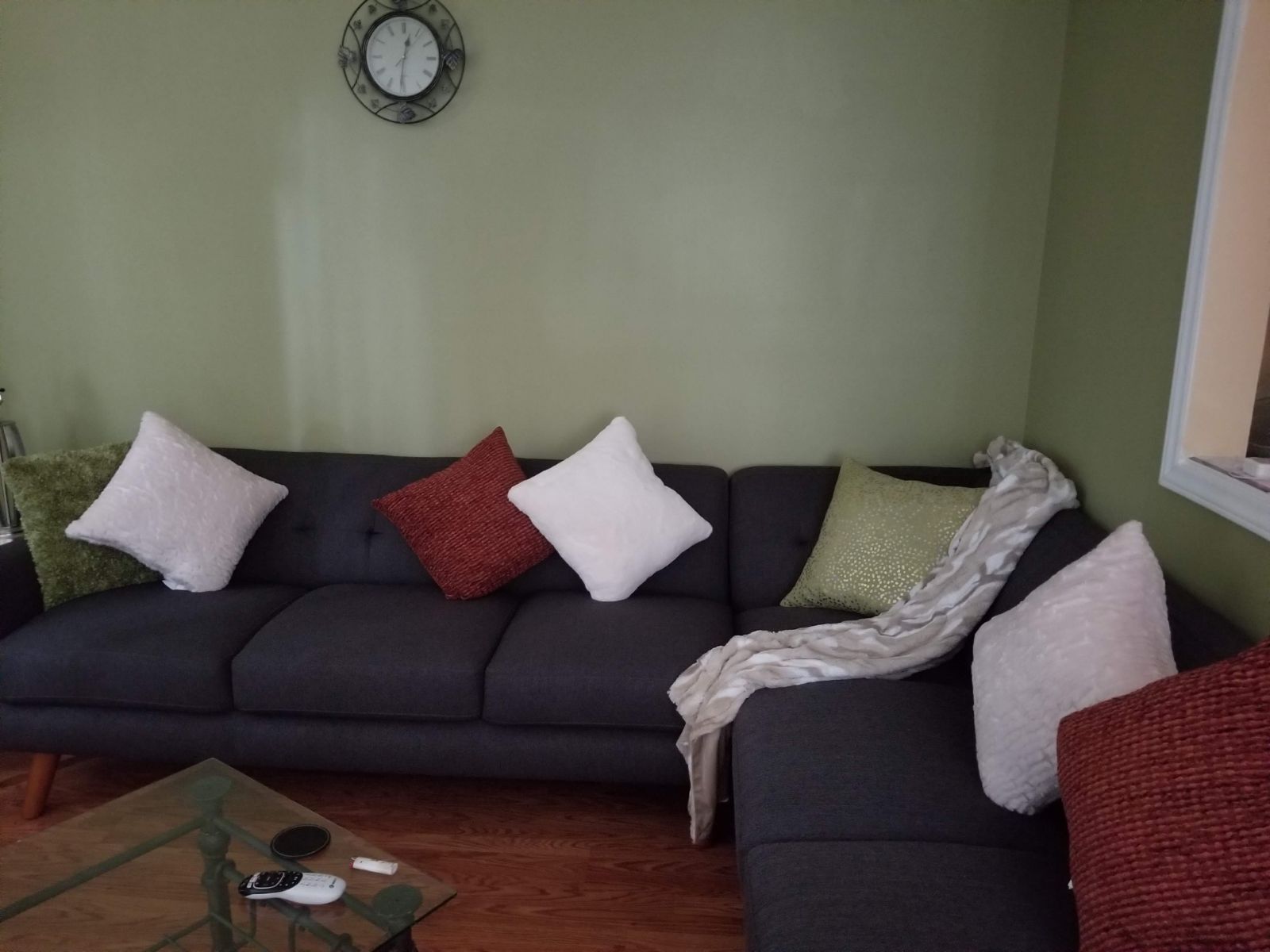 Comfy grey sectional