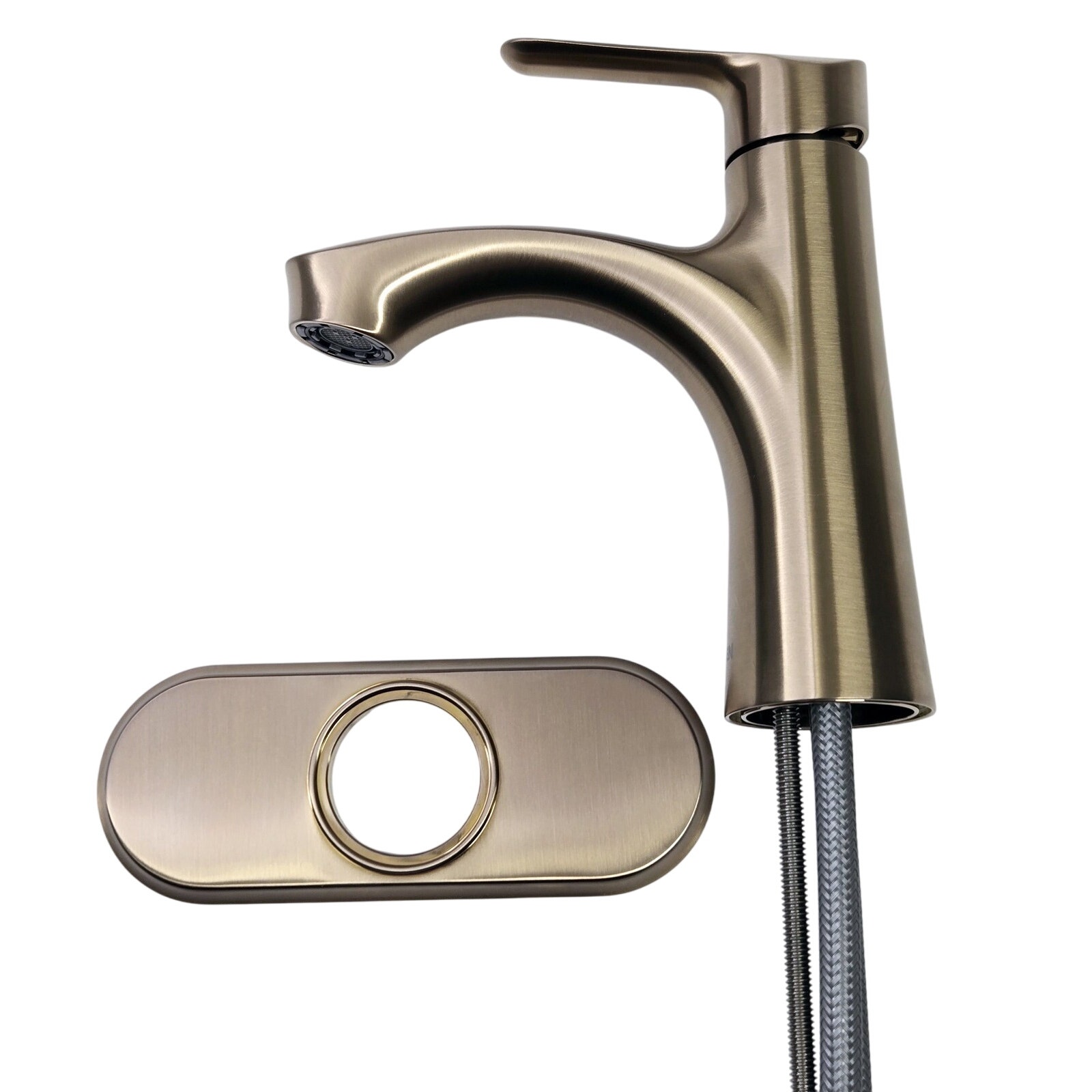 Moen 84516BZG Findlay Single-Hole Bathroom Faucet - Bronzed Gold