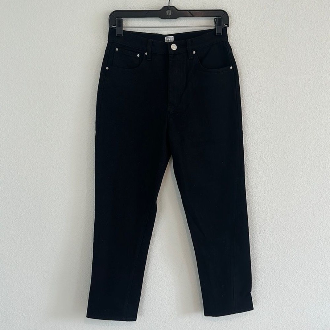 Toteme Twisted Seam Denim Black Jeans Size 26