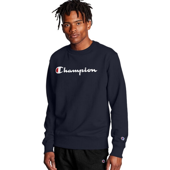 Champion NWT Blue Powerblend Graphic Sweatshirt