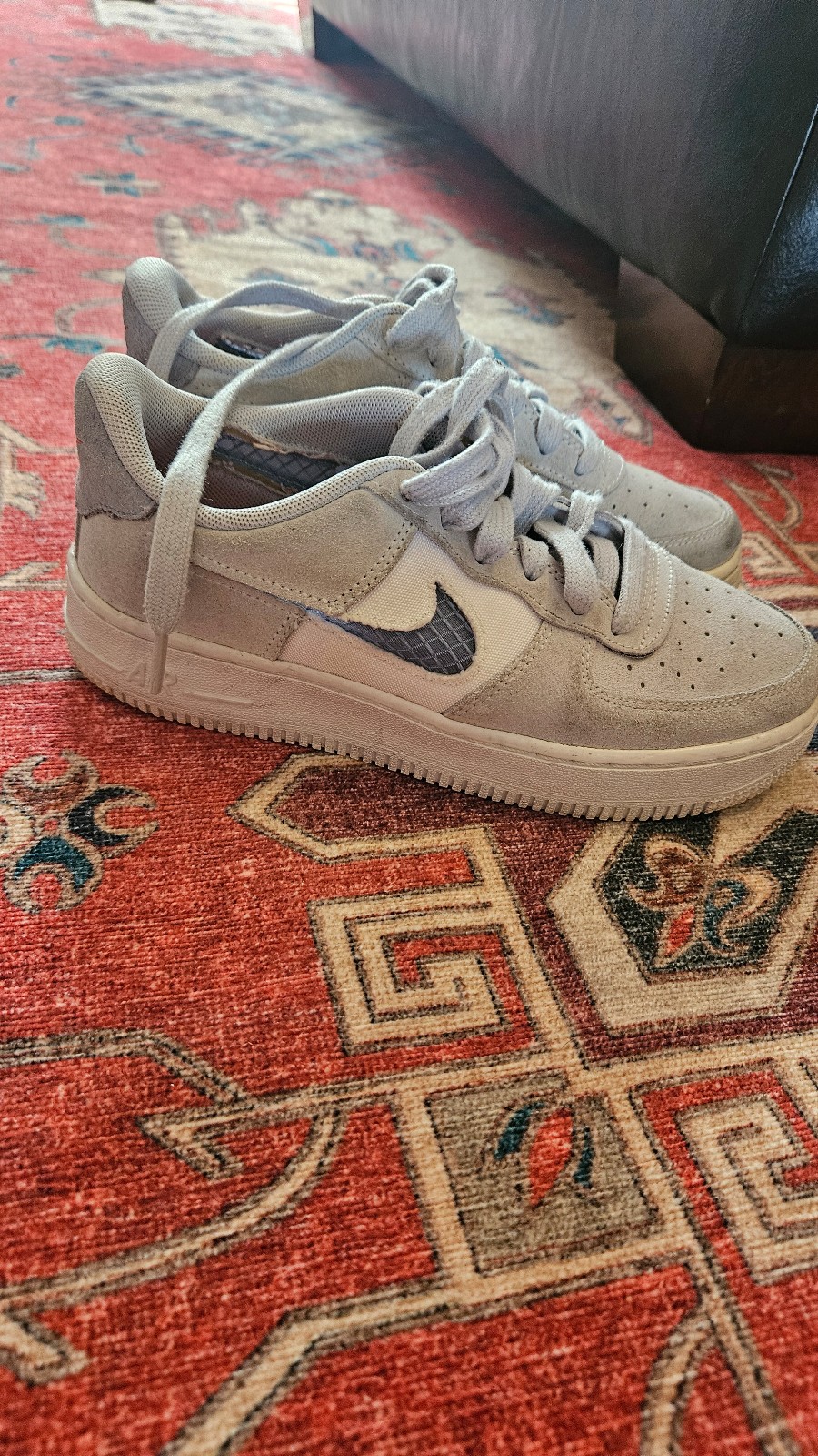 NikeNike Air Force 1 Low Indigo Fog size 4 youth