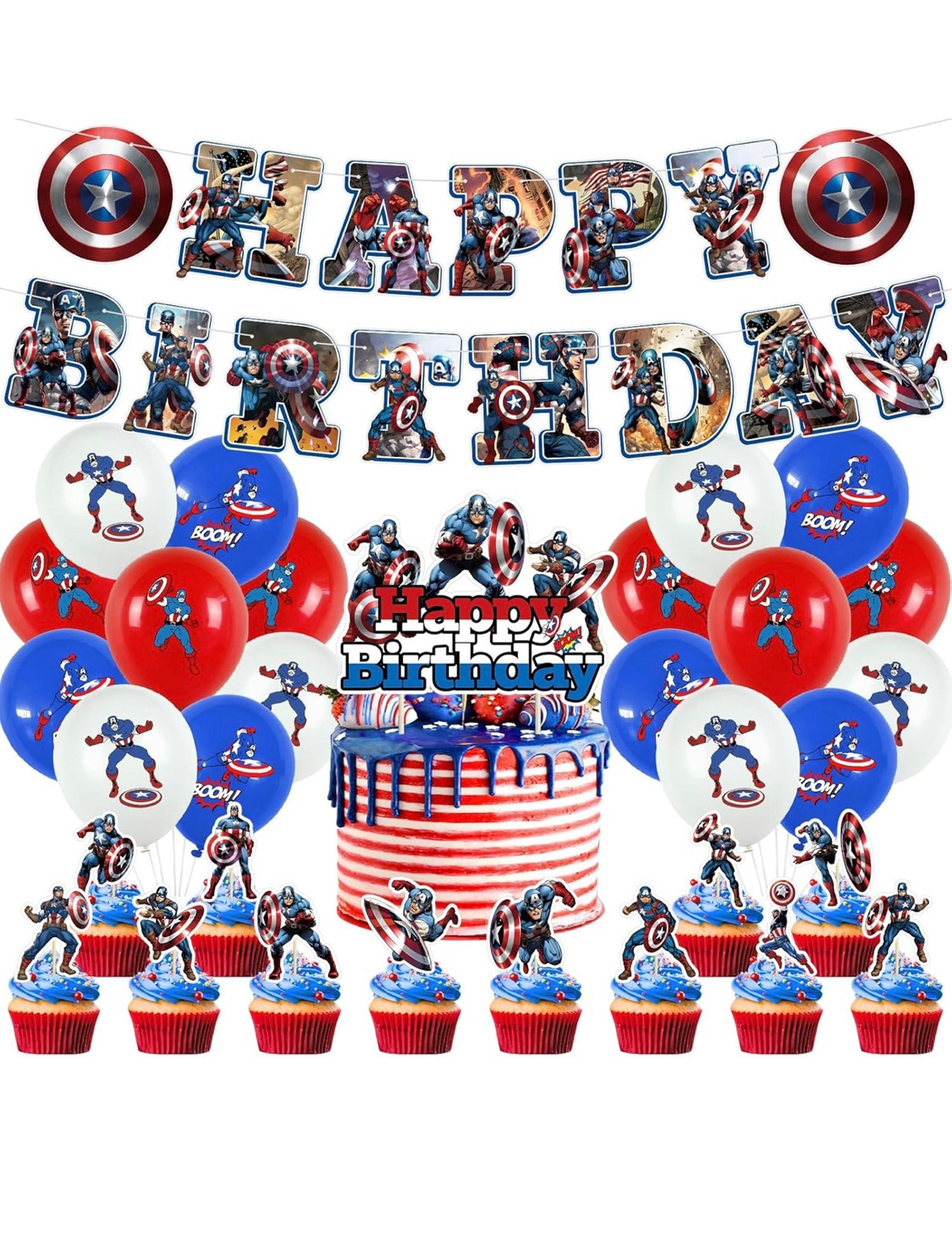 Marvel Super Heroes Birthday Party Supplies, Birthday Decorations for Boys Kits