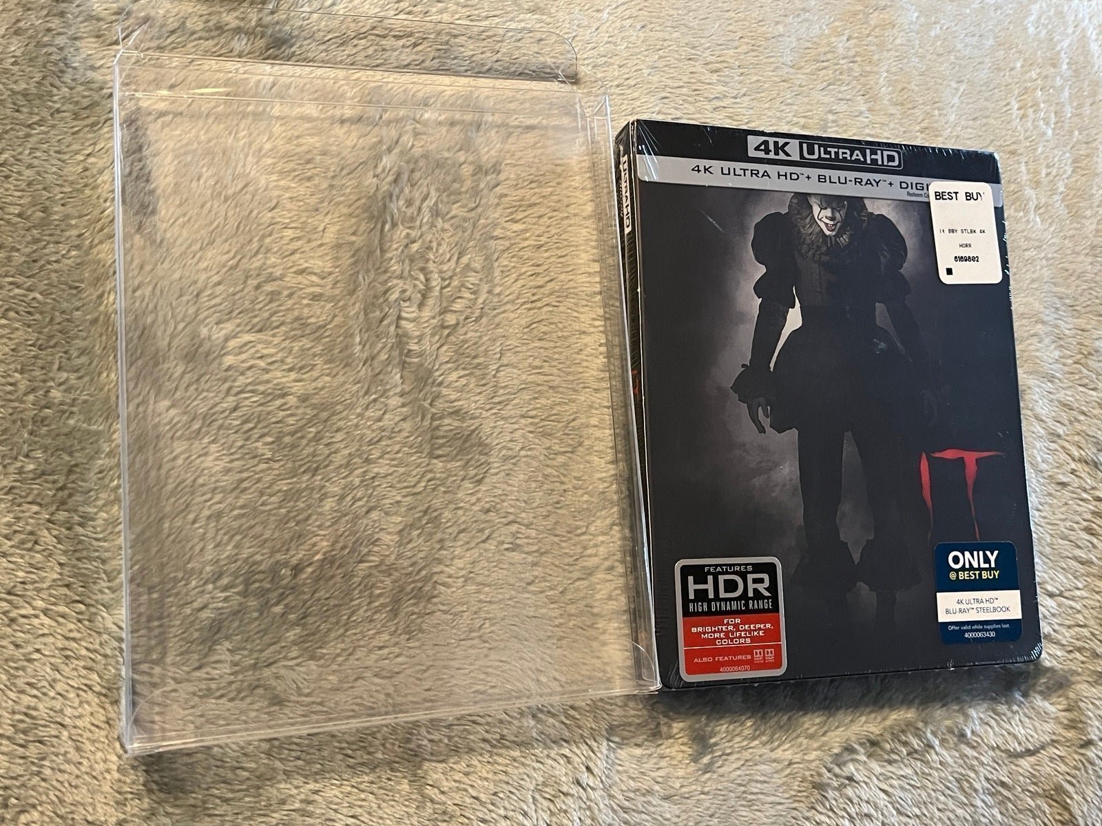 IT Steelbook 4K UHD Blu-ray Best Buy Steelbook Protector Pennywise Clown