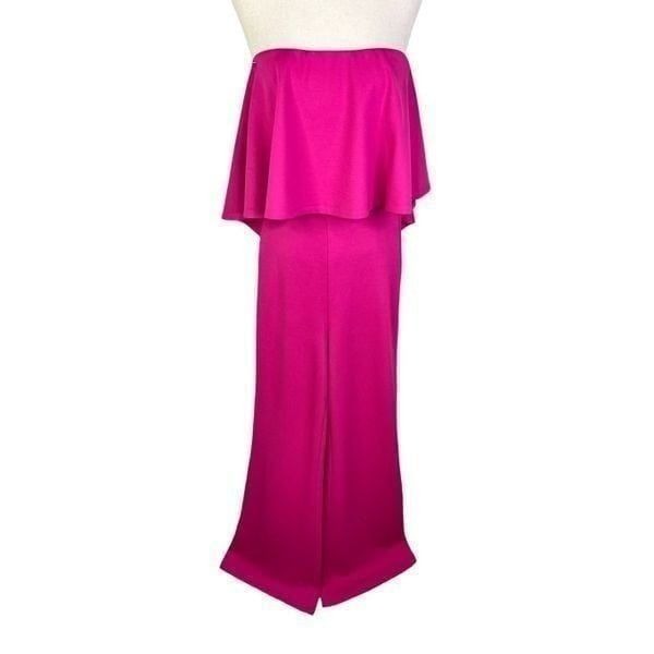 Lovers + Friends jumpsuit women’s Revolve size XS pink strapless flare dressy
