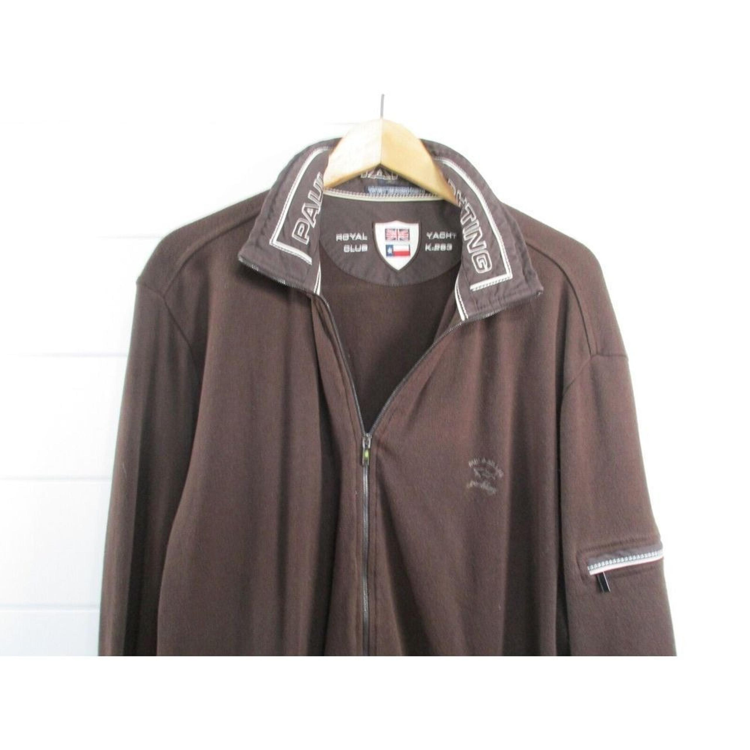 Paul & Shark Yachting Mens 100% Cotton Watershed Royal Club Full Zip Jacket XL