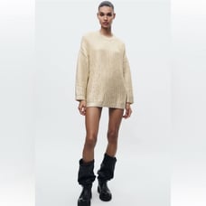 Zara Oversized Foil Sweater