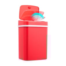Smart Touchless Motion Sensor Trash Can 3.2 Gallon Rose Pink W/ Garbage Bag Ring
