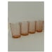 Vintage Arcoroc Pink Swirl Juice Glasses 3 3/8 France Depression Rosaline Set/4