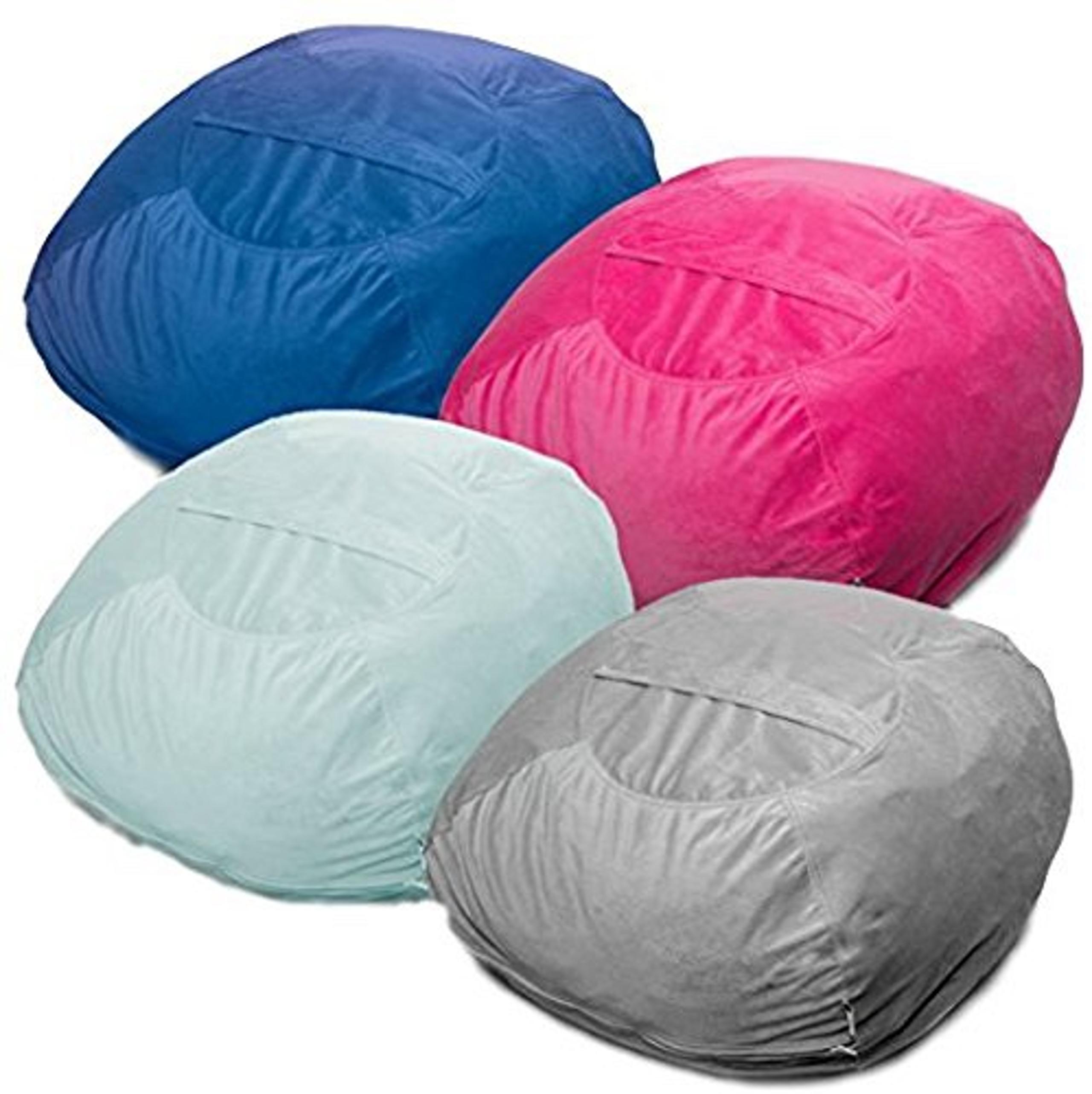 Baby Keeps Blue Stuffed Animal Beanbag Storage