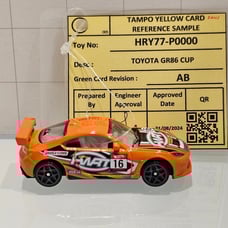 HOT WHEELS TOYOTA GR86 CUP - UNSPUN FEP YELLOW CARD