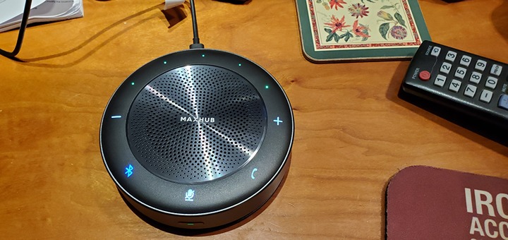Enther&MAXHUB BM35 Conference Speakerphone with 8 Mic,360°Enhanced Voice Pick up