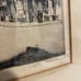 Antique Willy Scholz 1899-1965 Signed Etching Gothic Hall Church Streets Münster