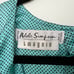 Vintage Adele Simpson I.magnin 100% Silk Long sleeves Midi Dress. Art Deco polka
