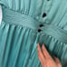 Vintage Adele Simpson I.magnin 100% Silk Long sleeves Midi Dress. Art Deco polka