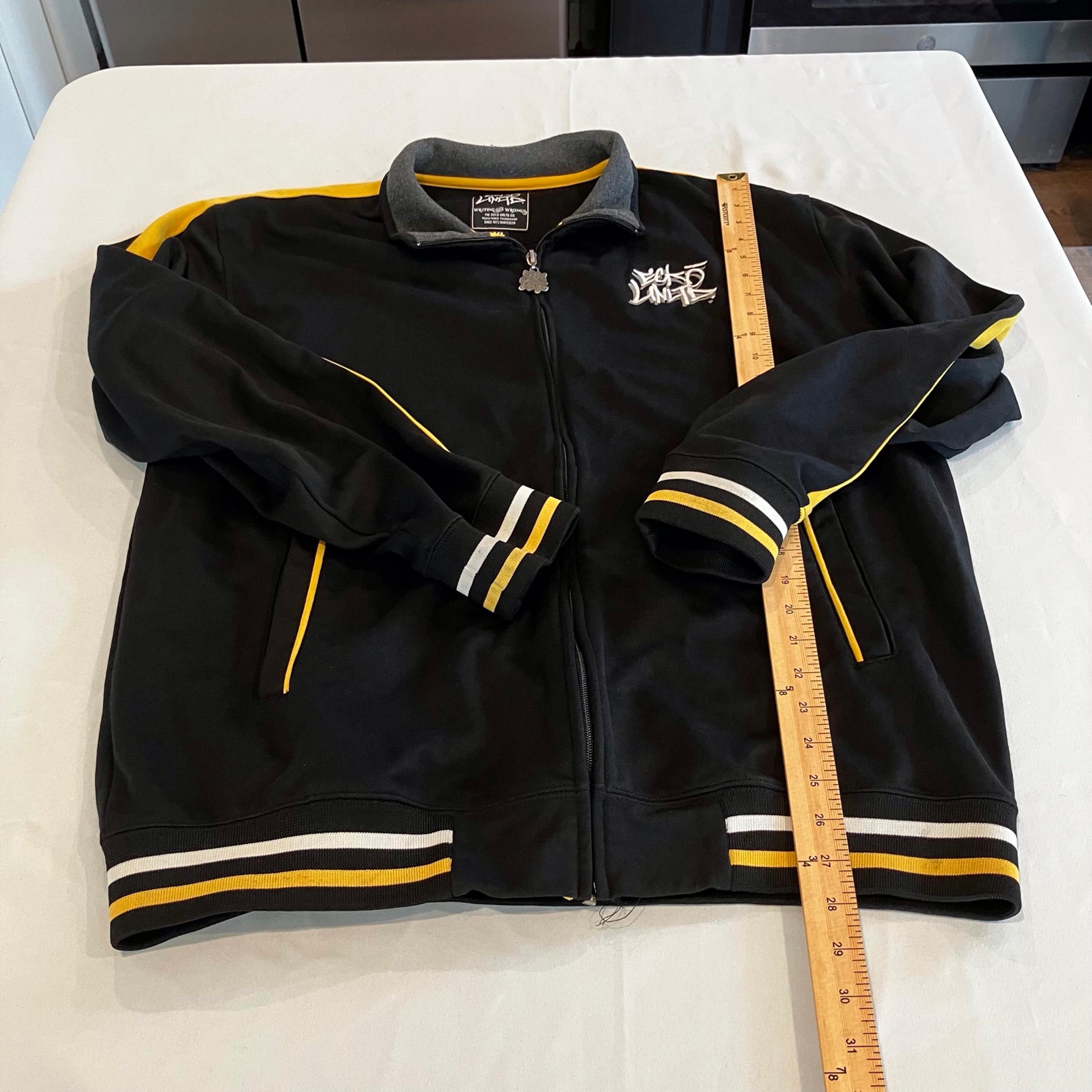 Ecko Unltd Full Zip Track Jacket Men’s Black With Gold Trim XL