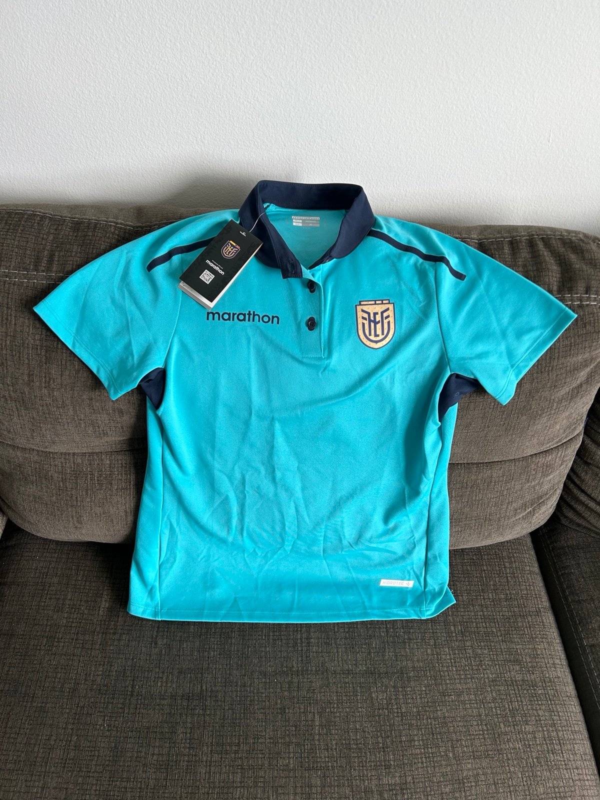 Marathon Authentic Ecuador Team Soccer Blue Training Jersey Women’s Sz: M