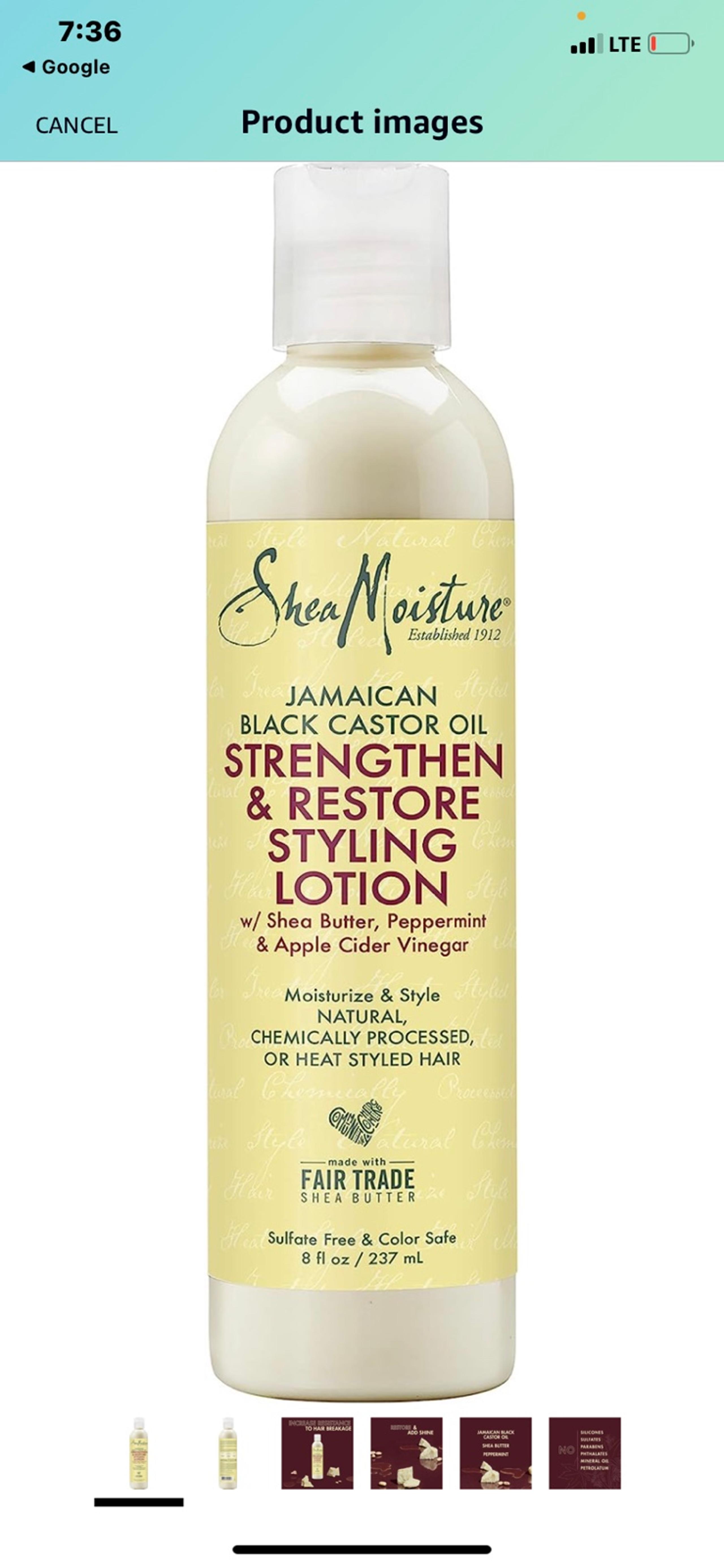 Shea Moisture Styling Lotion