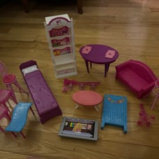 HUGE 2010s barbie dreamhouse furniture replacement lot