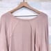We The Free People Santa Clara Thermal Top Beige Slouchy Dolman Womens Medium