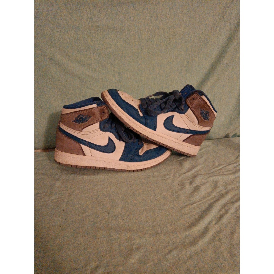 Air Jordan 1 university blue unc retro high og, size 1Y