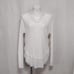 Free People We The Free Ivory Oversize Waffle Raw Seams Thermal Long Sleeves Top