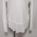 Free People We The Free Ivory Oversize Waffle Raw Seams Thermal Long Sleeves Top