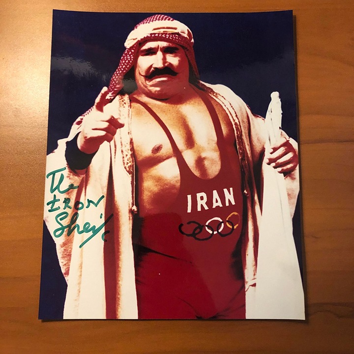 Iron Sheik Autographed 8x10 WWE WWF WCW HOF Wrestling