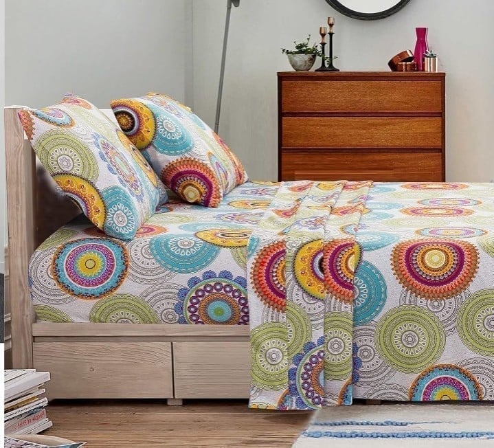 Bedlifes QUEEN 4 PC Sheet Set Ultra Soft Bed Sheets Deep Pocket