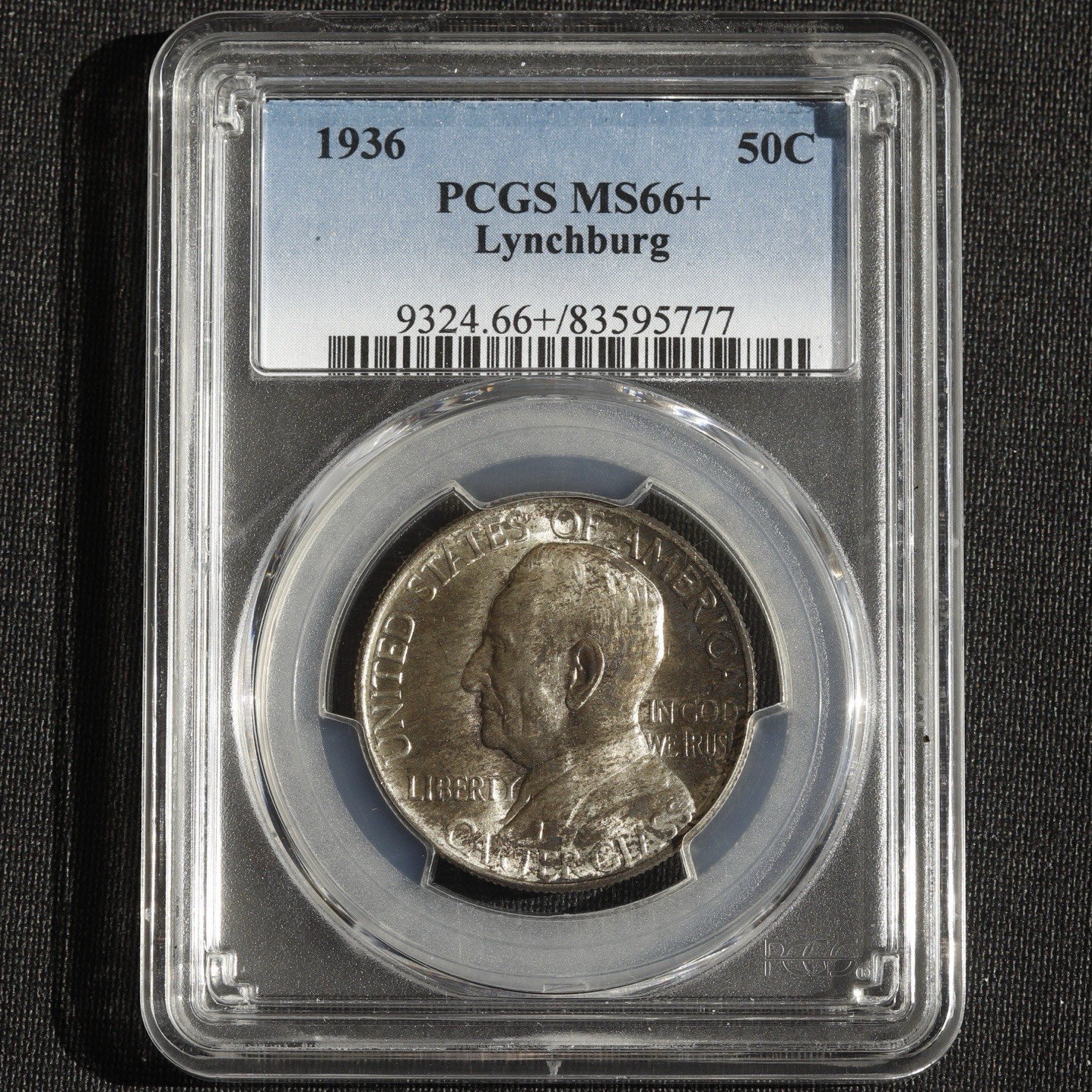 Lynchburg Commemorative Silver Half Dollar 1936 MS66+ PCGS