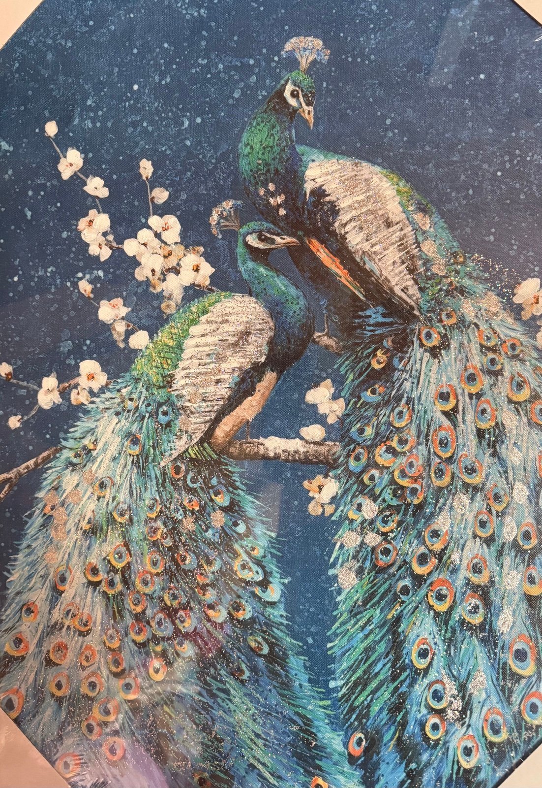 Brand New Peacock Hanging Portrait
