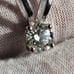 ☆ 2ctw Moissanite Diamond Pendant Solid .925 Sterling Silver Stamped Unisex