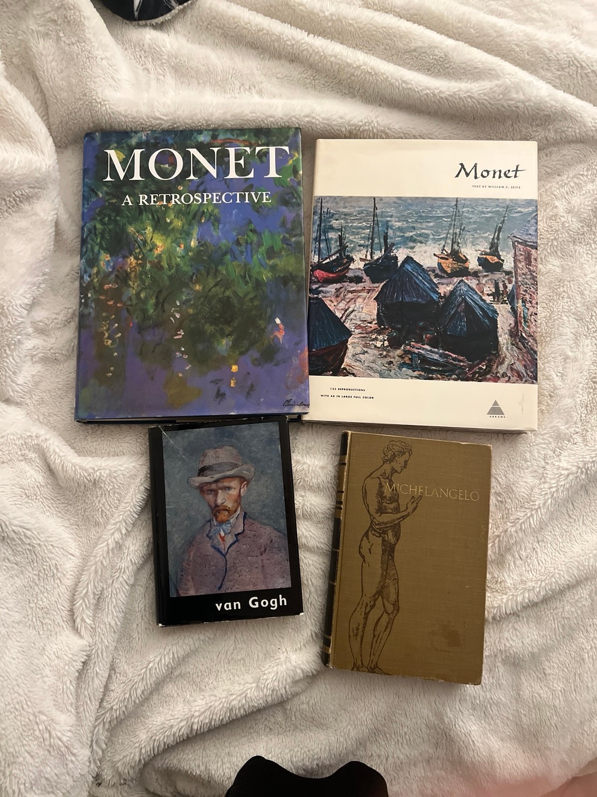 art book artists Monet Van Gogh Michelangelo hardcover coffee table artwork life