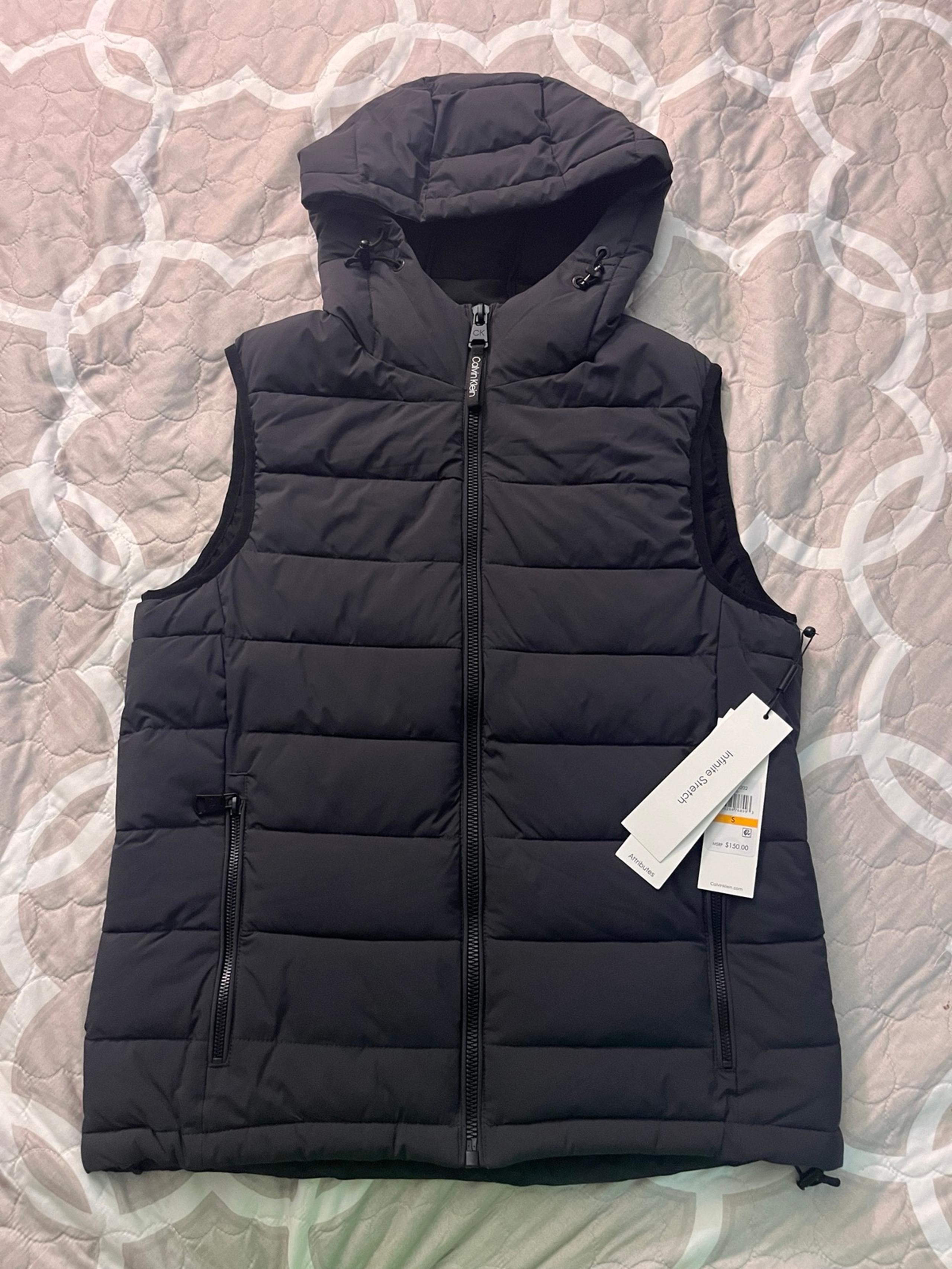 NWT Calvin Klein Men's Lightweight Hooded Puffer Vest Size Small